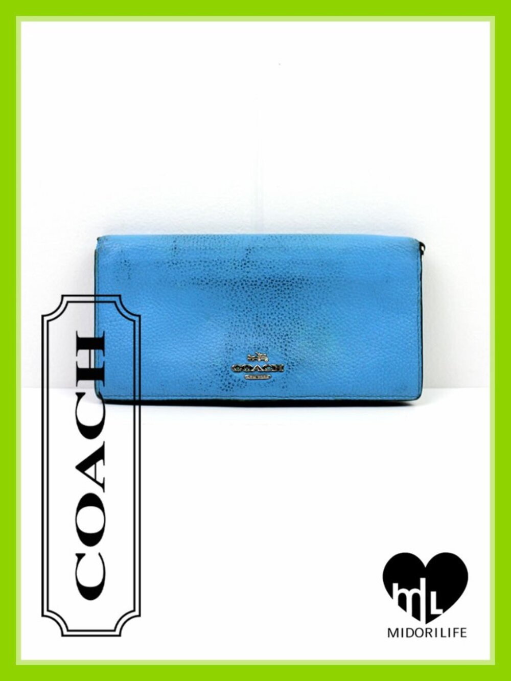 COACH Pebbled Leather Wallet